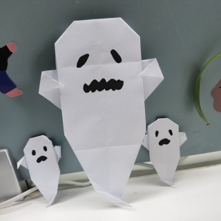 折纸万圣节折纸—小幽灵